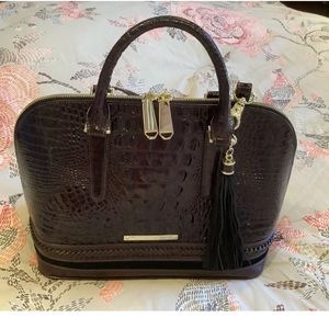 Brahmin Vivian Croco Dome Satchel